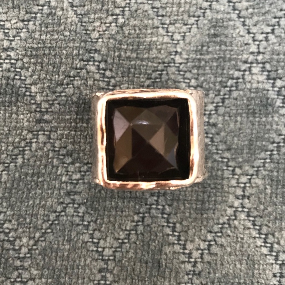 silpada sterling silver and topaz ring